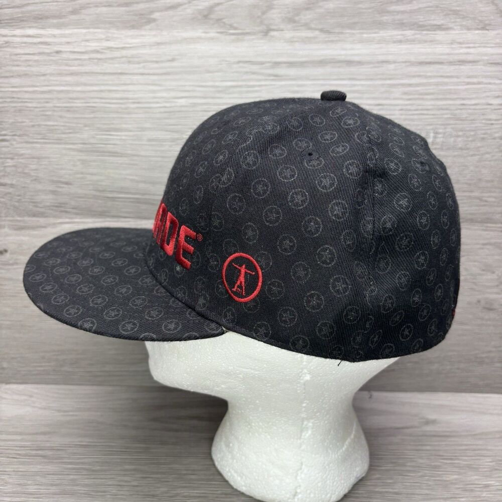 RARE Converse Dwyane Wade Snapback Hat Vintage Black Red Jordan Tag Size M - Picture 4 of 11